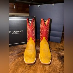 Vintage Lucchese Tulip Suede Boots 11.5  D – Rare Vintage Style